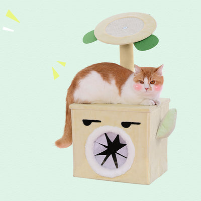 Rascador y Juguete Interactivo para Gatos - Poste de Arañar con Entretenimiento - Image 3