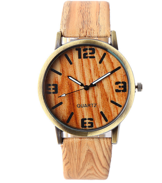 Reloj de Pulsera con Diseño de Veta de Madera - Image 7