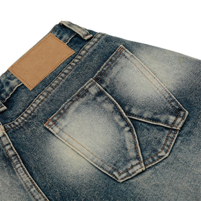 Pantalones Denim Tie-dye Punk Cintura Media - Image 27