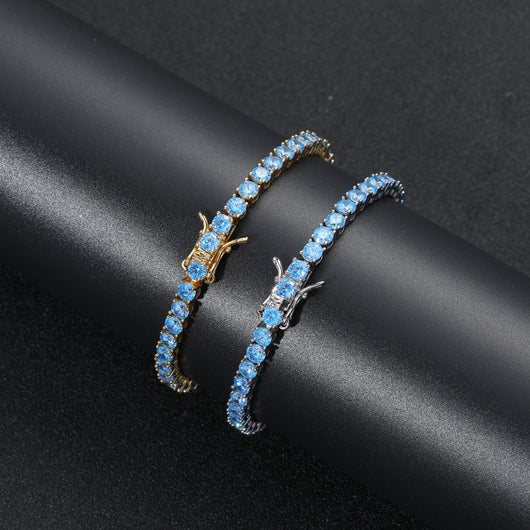 Pulsera de Tenis Hip-hop Europeo Americano