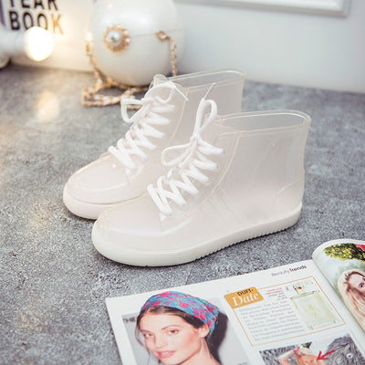 Zapatos de Gelatina Transparentes Impermeables - Image 11
