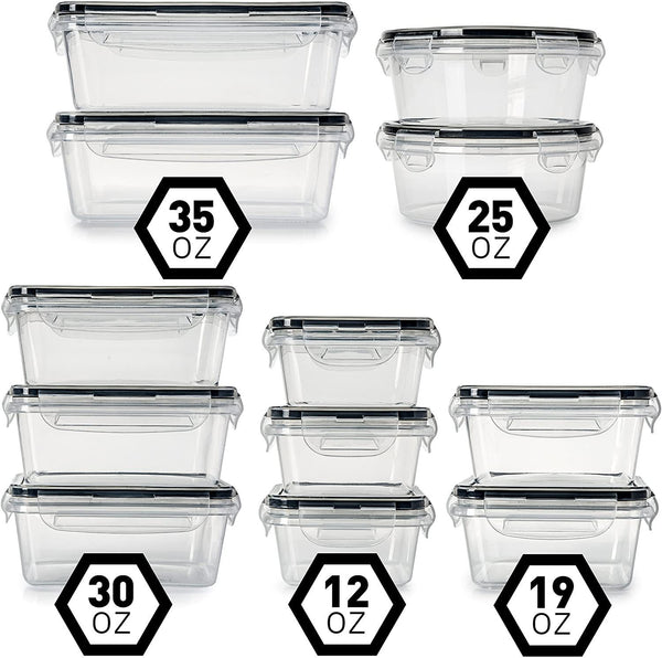 Juego de 12 Contenedores Herméticos para Cereales y Alimentos Frescos - Image 6