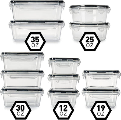 Juego de 12 Contenedores Herméticos para Cereales y Alimentos Frescos - Image 6