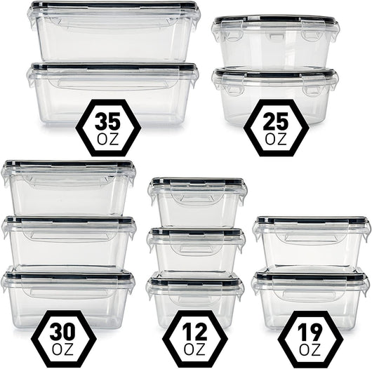 Juego de 12 Contenedores Herméticos para Cereales y Alimentos Frescos - Image 6