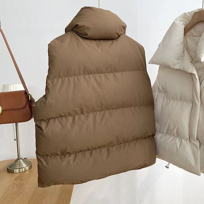 Chaleco de Algodón sin Mangas con Cuello de Pie para Mujer - Image 18