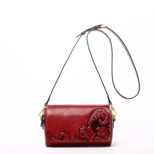 Bolso Mensajero de Cuero Genuino para Mujer - Image 4