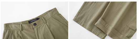 Pantalones Cargo Tácticos Verde Militar con Piernas Rectas y Múltiples Bolsillos - Image 11