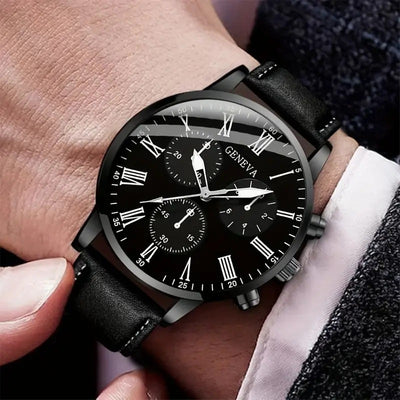 Reloj Pulsera de Cuero para Hombre - Diseño Moderno - Image 2