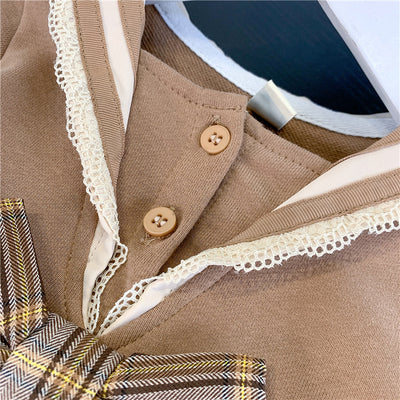 Sudadera y Falda Corta Estilo Universitario Coreano para Niña - Image 2