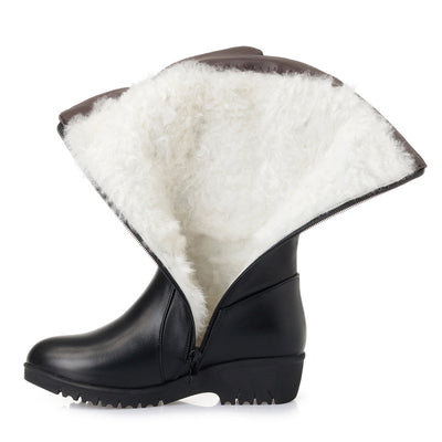 Botas de Invierno para Mujer con Tacón Cuña Plano - Image 4