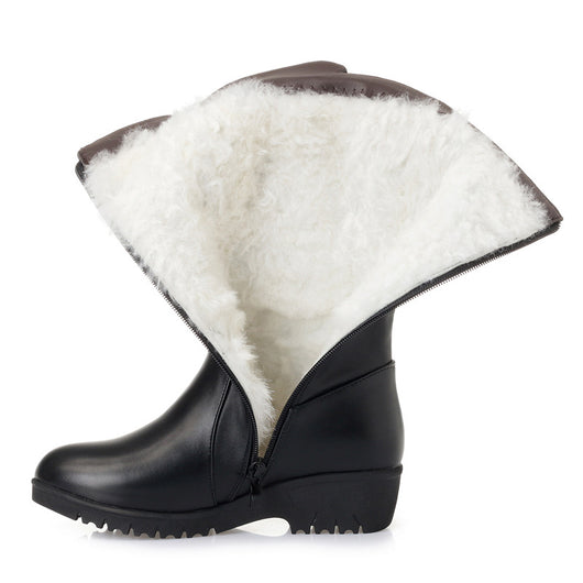 Botas de Invierno para Mujer con Tacón Cuña Plano - Image 4