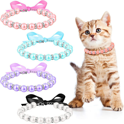 Collar de Perlas y Diamantes para Perros Pequeños - Accesorios Bling con Cristales - Image 17