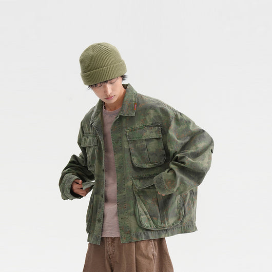 Chaqueta de Trabajo Camuflaje Tie-Dye para Hombre - Image 18