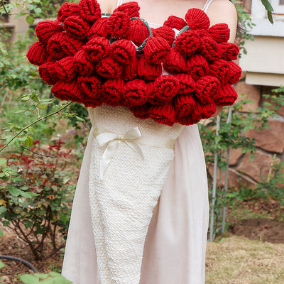 Manta Floral Tejida - Transformable en Ramo de Rosas - Image 15