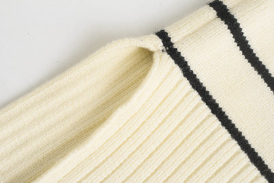 Suéter Cardigan Rayado de Manga Larga para Otoño - Image 2