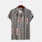 Camiseta Rayada de Verano para Hombre - Corte Slim Fit Transpirable