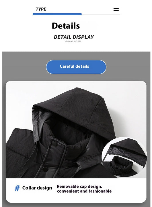 Chaleco de Invierno para Hombre con Capucha Desmontable - Image 23