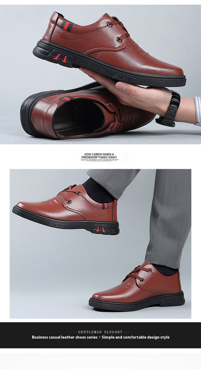 Zapatos Casuales de Cuero Suave con Punta Redonda - Image 16