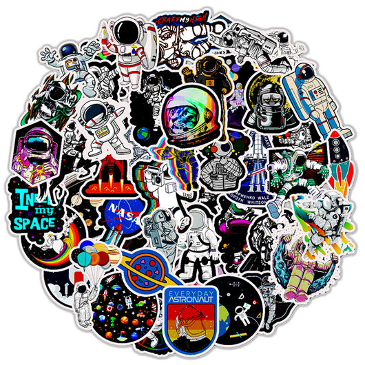 A large collection of cute cartoon animal stickers, including a monkey, pig, shark, penguin, elephant, and more, arranged in a circle. - Image 5