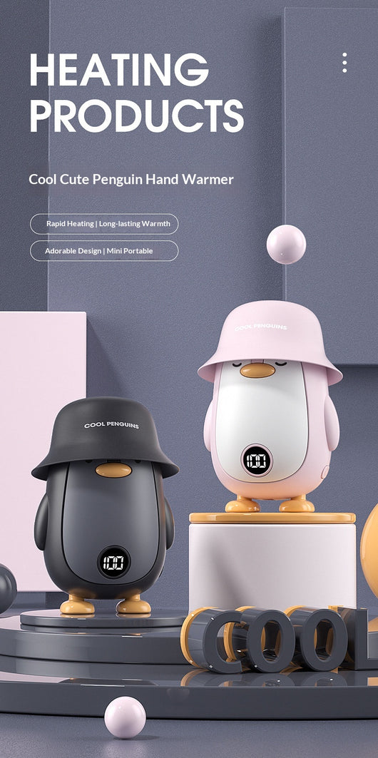Calentador de Manos Pingüino con Pantalla Digital y Batería Portátil - Image 22