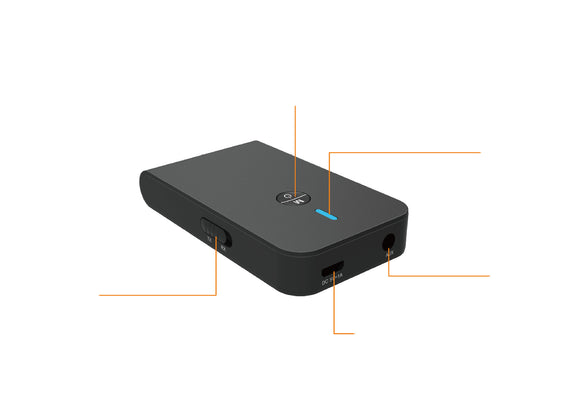 Adaptador Bluetooth 5.0 2 en 1 - Transmisor y Receptor Inalámbrico para TV y Computadora