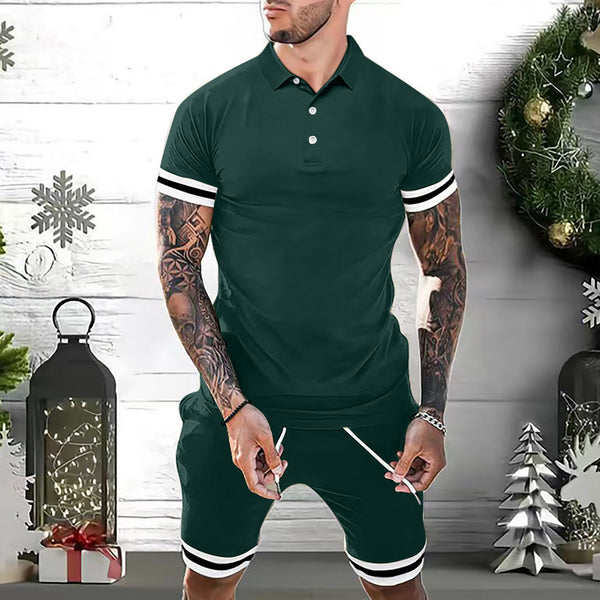 Conjunto Deportivo Hombre 2 Piezas - Polo y Shorts Verano