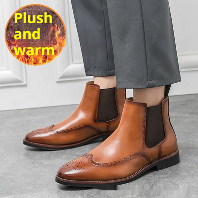 Botas Cortas de Invierno para Hombre Talla Grande con Forro Polar - Image 12