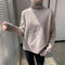 Suéter de Cuello Alto en Cashmere para Invierno - Diseño Texturizado Talla Grande