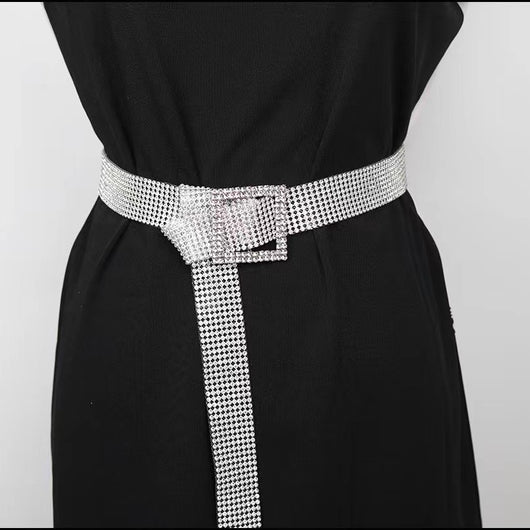 Cinturón de Moda para Mujer con Diamantes y Strass Brillante - Image 5