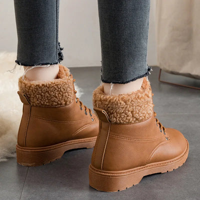 Botas de Nieve Térmicas con Cordones de Algodón - Image 13