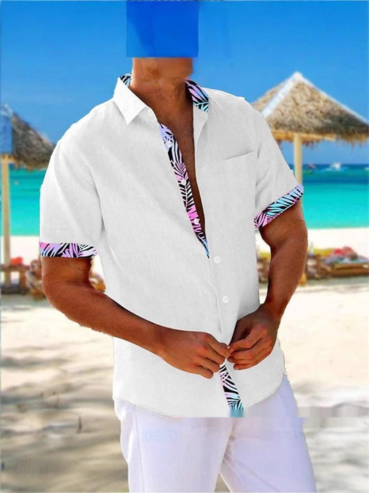 Camisa Playera Hombre Rayas 3D Manga Suelta Casual - Image 5