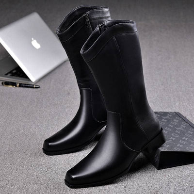 Botas Ejecutivas de Cuero con Punta Afilada para Hombre - Image 5