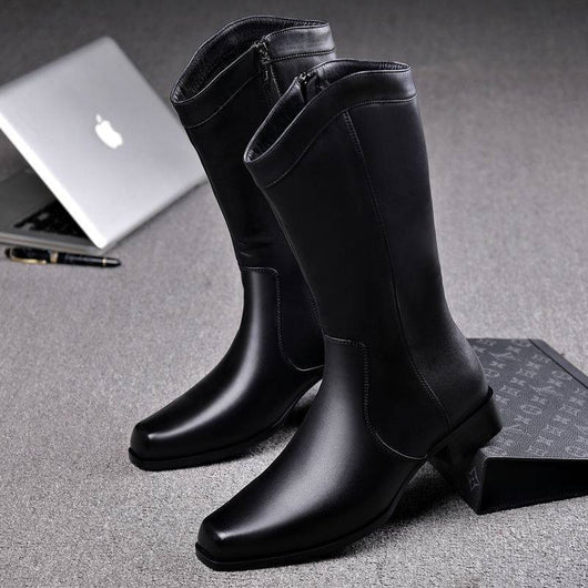 Botas Ejecutivas de Cuero con Punta Afilada para Hombre - Image 5