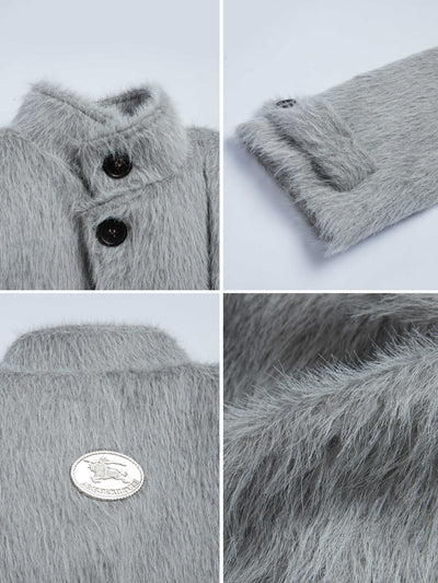 Abrigo Trench de Alpaca con Cintura Ajustable - Image 9