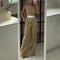 Jumpsuit de Tubo Rayado con Cintura Alta y Hombros Descubiertos - Pantalón Ancho para Mujer