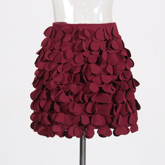 Falda Corta A-Line con Detalles de Costura Decorativa - Image 35