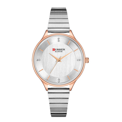 Reloj de Pulsera Unisex Acero Inoxidable Cuarzo Clásico Negro - Image 9