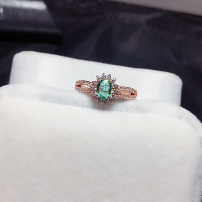 Anillo de Esmeralda Natural para Mujer - Elegancia y Personalidad - Image 4