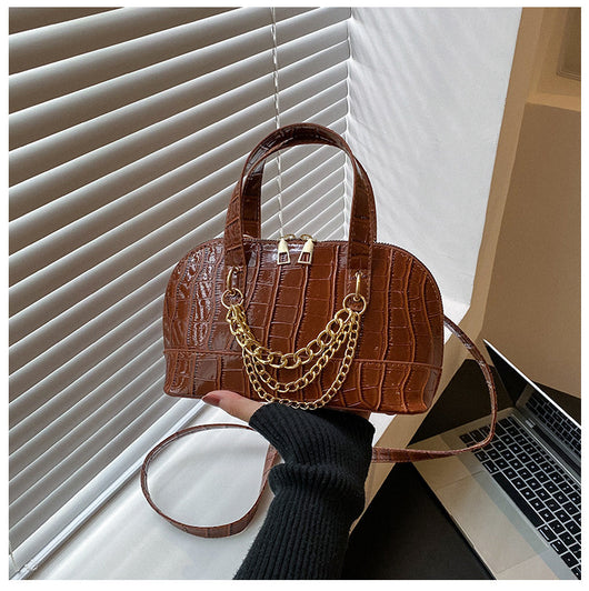 Bolso de Hombro con Patrón de Piedra y Cadena Personalizada - Image 6