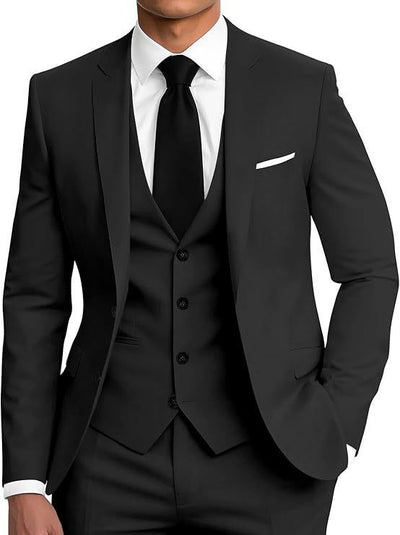 Traje de Negocios Tres Piezas con Botones Dobles para Hombre - Image 8