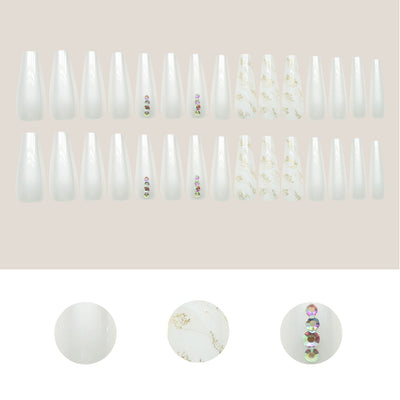 Uñas Postizas Ballet Largas con Adhesivos 30 Piezas y Aplicador Incluido - Image 3