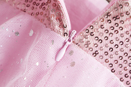 Vestido de Niña con Lentejuelas y Malla Brillante - Image 45