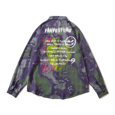 Camisa de Cuadros Estampada Manga Larga Unisex - Image 12