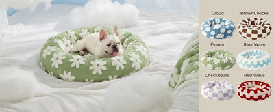 Cama Donut para Gatos y Perros Pequeños - Cama Calmante Moderna con Funda Jacquard Suave - Image 19