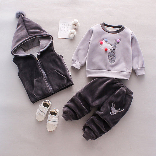 Conjunto Térmico Infantil de 3 Piezas para Niños - Ropa de Invierno Acolchada - Image 5