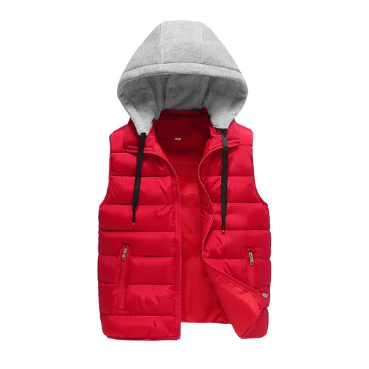 Chaleco Abrigo Invierno Hombre Corte Amplio con Capucha - Image 9