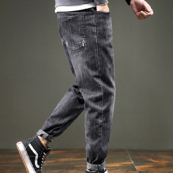 Pantalón Casual Coreano de Cintura Media y Corte Recto