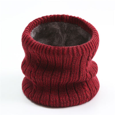 Bufanda Tejida de Rayas Anchas con Forro Polar para Hombre - Image 34