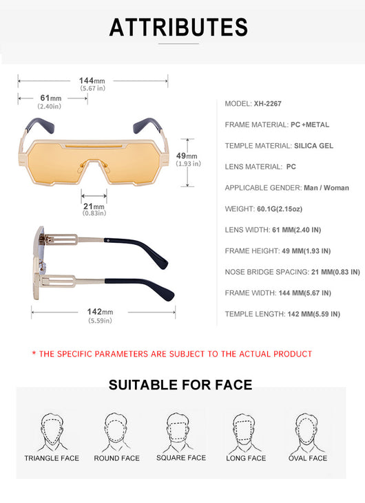 Gafas de Sol Steampunk Retro para Hombre - Image 19