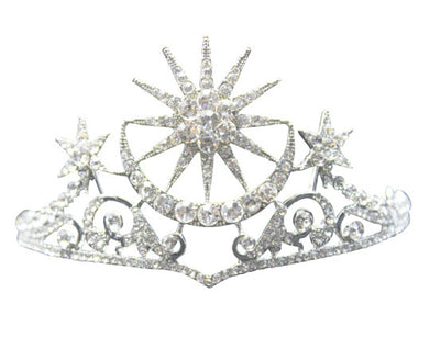 Corona Tiara Diamantes Estrella y Luna - Image 10